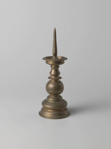 Candlestick with profiled stem and foot
