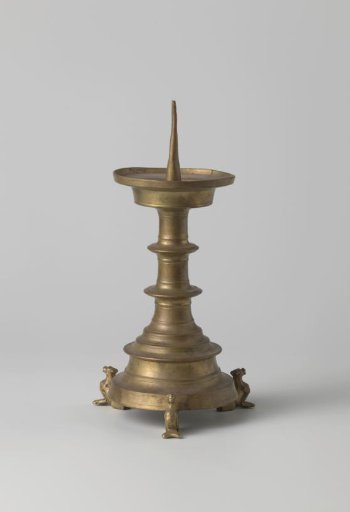 Candelabrum supported by three fantastic animals