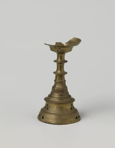 Candelabrum with moulded stem and foot