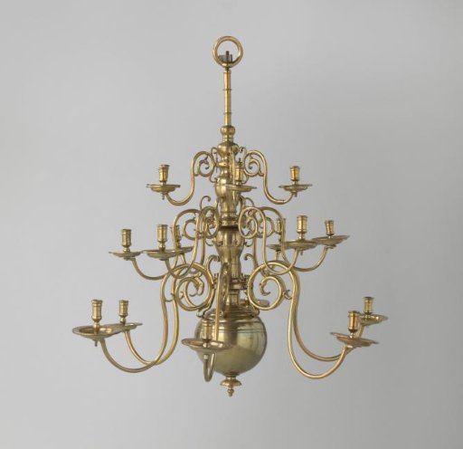 Arm with candlestick from a three-tiered candelabrum