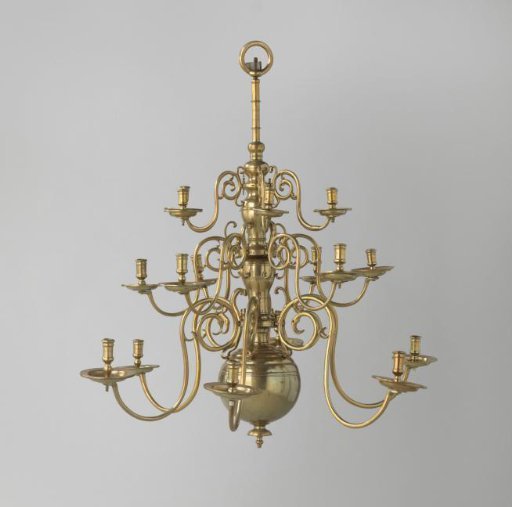 Arm with candlestick from a three-tiered candelabrum