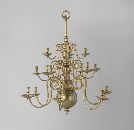 Arm with candlestick from a three-tiered candelabrum