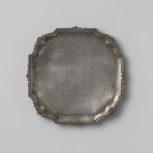 Tin presentation plate