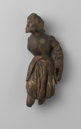 Wood sculpture, figure from a group