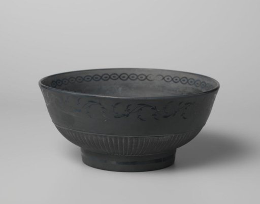 Spinning Bowl of Earthenware, Neale & Palmer Black Basalt