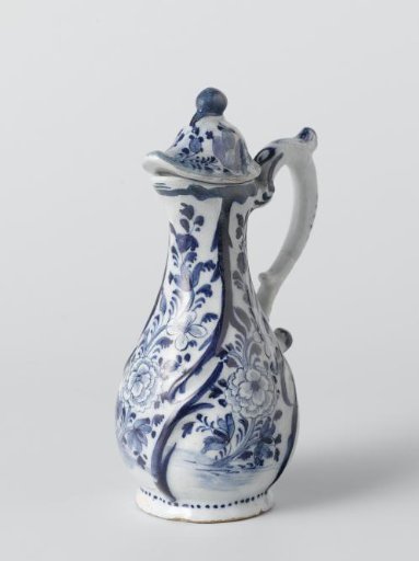 Jug in blue-painted faience