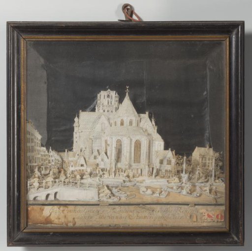 View of the Great or St. Laurens Church in Rotterdam