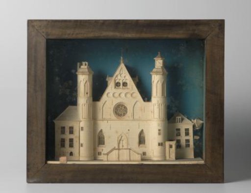 Paper model of Bavelaar depicting the Great Hall in the Hof complex in The Hague