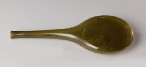 Water bottle with a flattened, globular body