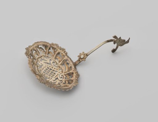 Silver sprinkling spoon