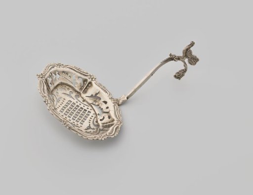 Silver sprinkling spoon