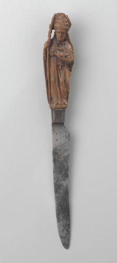 Knife with a Handle Representing a Bishop