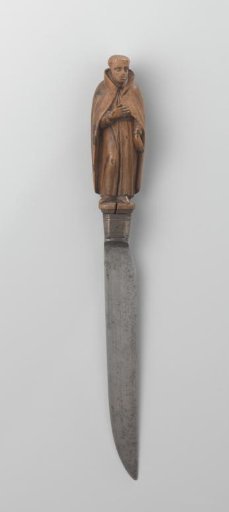 Knife with a Handle Representing a Monk
