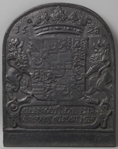 Hearth plate with the coat of arms of the Prince of Orange