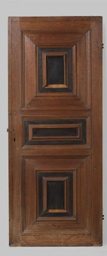 Door with Oakwood Porch Decorated with Ebony