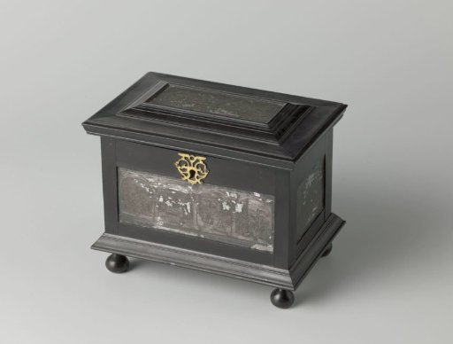 Black Wood Casket with the History of Joseph