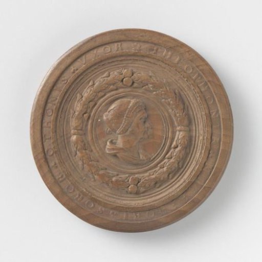 Half of a chessboard with portrait: Theophano, wife of Otto II