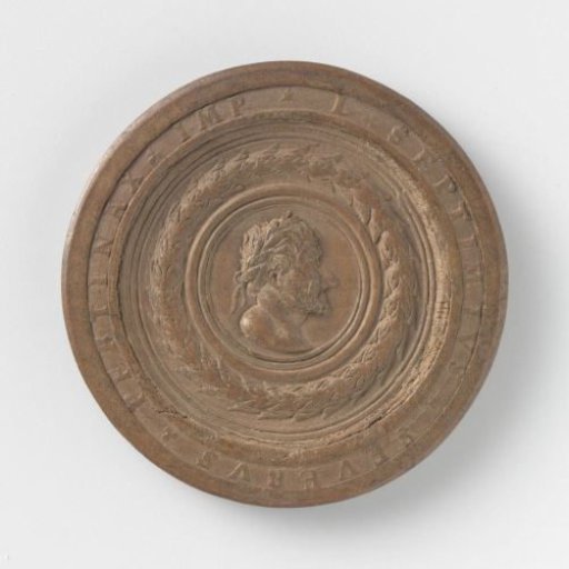 Half of a chessboard with portrait: Lucius Septimius Severus