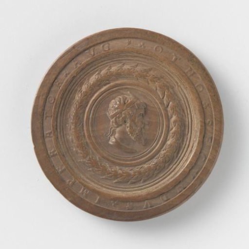 Half of a chessboard with portrait: Emperor Otto