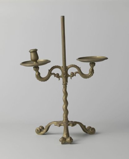 Candelabrum in the Rococo style with three candleholders