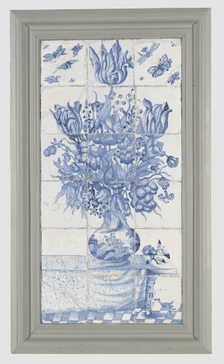 Tile panel of eighteen tiles