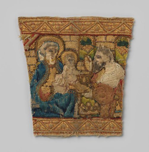 Fragment of a strip of embroidery
