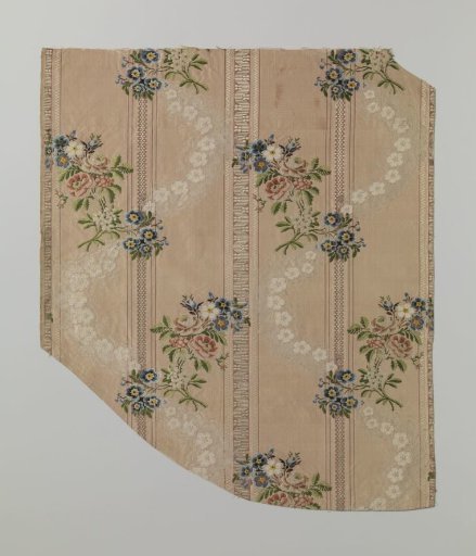 Fragment of Multicolored Silk Weave