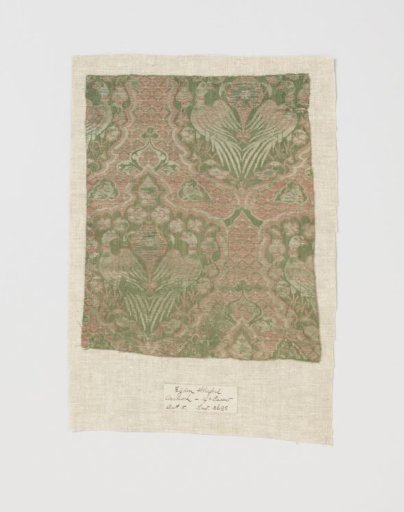 Fragment of green lampas