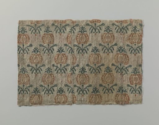 Fragment of a fabric in linen and wool