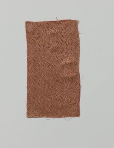 Fragment of red silk