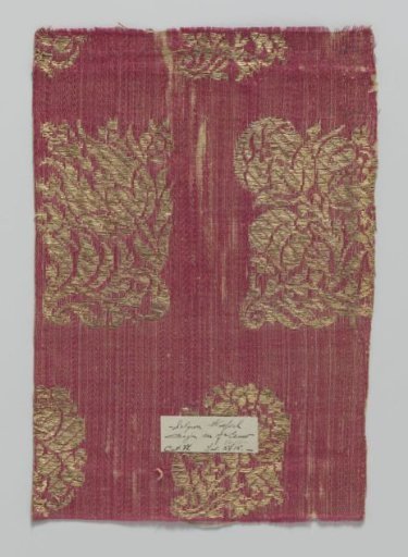 Fragment of wine-red satin fabric