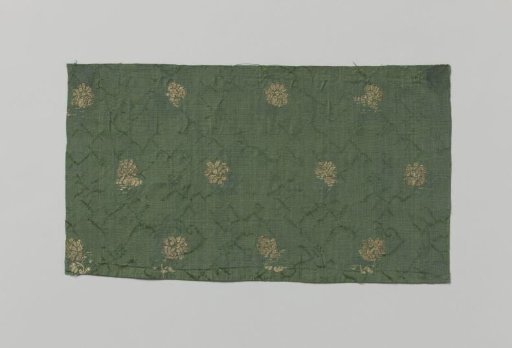Fragment of Oriental textile; silk weave