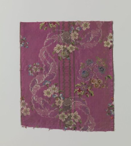 Fragment of multicolored silk mexicaine