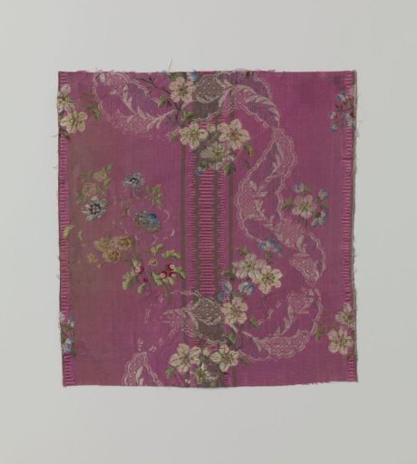 Fragment of multicolored silk mexicaine