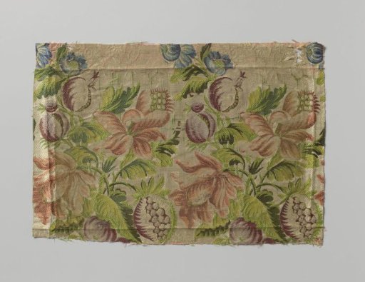 Fragment of pink ribbed silk fabric