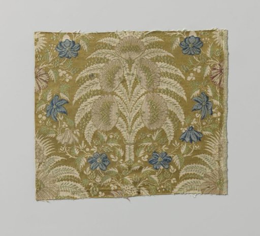 Fragment of Brown-Yellow Silk