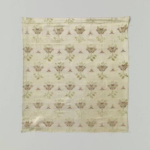 Fragment of Polychrome Silk Satin