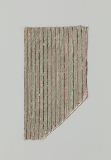 Fragment of striped silk fabric