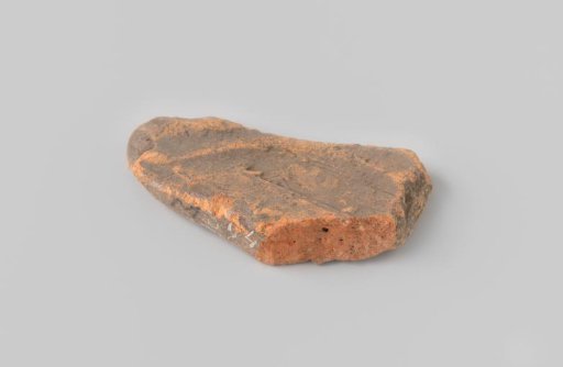 Fragment of a Roman roof tile with inscription