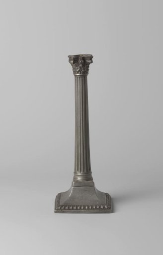 Tin Candlestick in the Form of a Greek Column