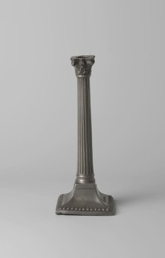 Tin Candlestick in the Form of a Greek Column