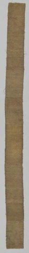 Fragment of an aurifrieze, with embroidery of silk and gold thread