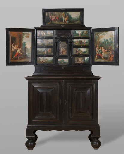 Cabinet Decorated with Episodes from the Parable of the Prodigal Son