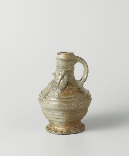 Jug with a view and a bagpiper