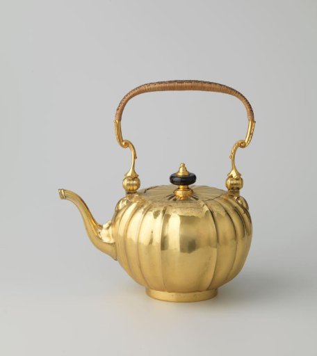 Galvanoplastic reproduction of a melon-shaped kettle