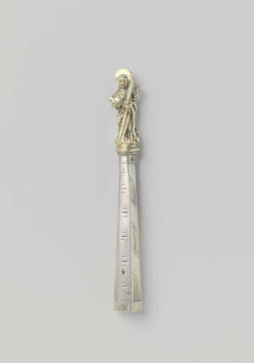 Spoon handle with portrait of an apostle