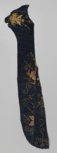 Fragment of a chasuble, with embroidery of silk and gold thread