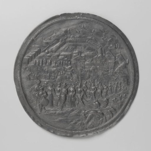 Boursse hands over the keys of the castle to Liedekercke on behalf of the States