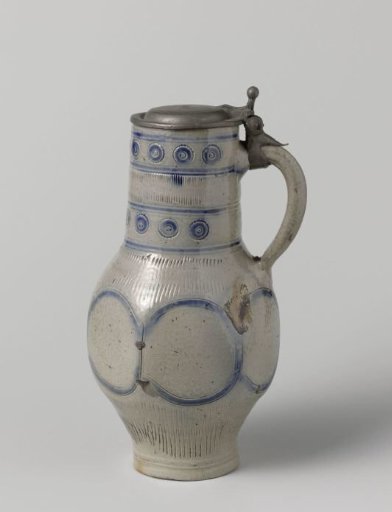 Jug with a hexagonal body and medallions