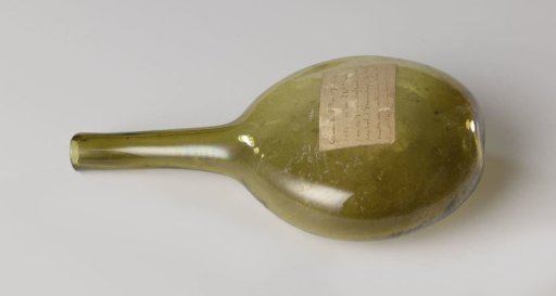 Spa Water Bottle with a Flattened, Globular Body